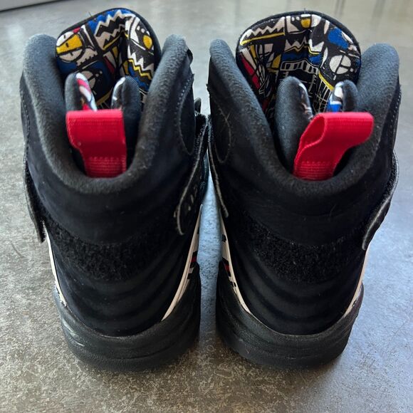Air Jordan 8 Retro GS 'Playoff' 2023 Black Blue Red 305368-062 Size 7Y - Picture 3 of 16